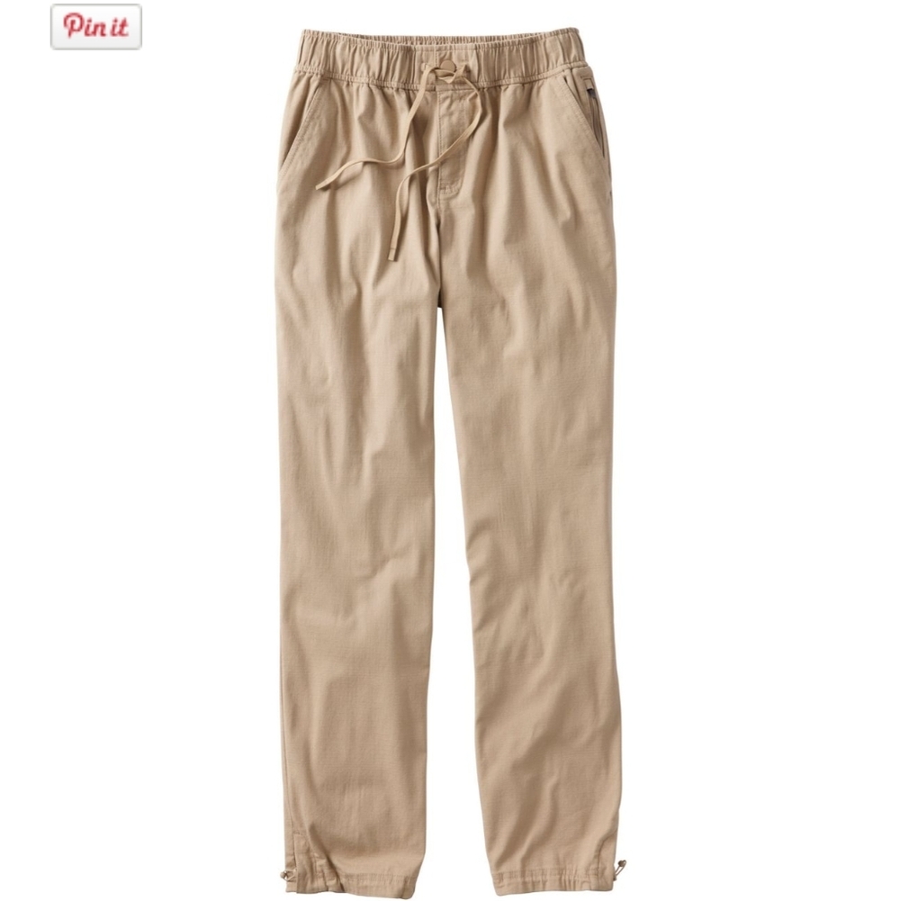 L.L. Bean Khaki Pants with Drawstring